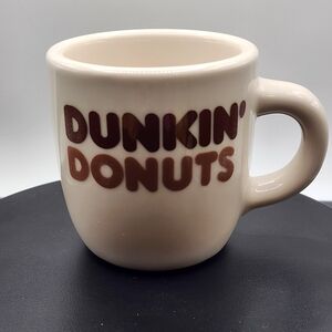 Vintage 80's Dunkin' Donuts Coffee Mug REGO Diner Restaurant Ceramic Cup E997-41
